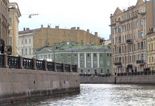 A waterway in historic downtown St. Petersburg.