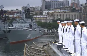 The US Navy maintains a presence in Vladivostok