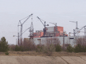 Reactors five and six, now also abandoned, were under construction at the time of the accident.