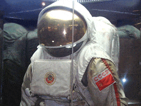 A Soviet-era space suit.