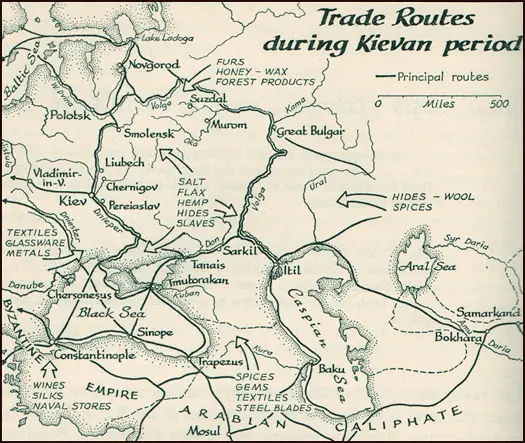 Economic Trade Routes of Kievan Rus’