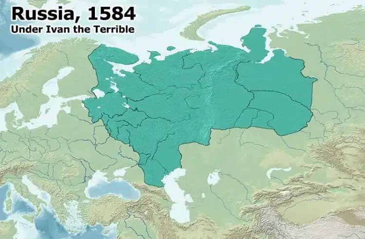 Russia - expansion to 1584. 