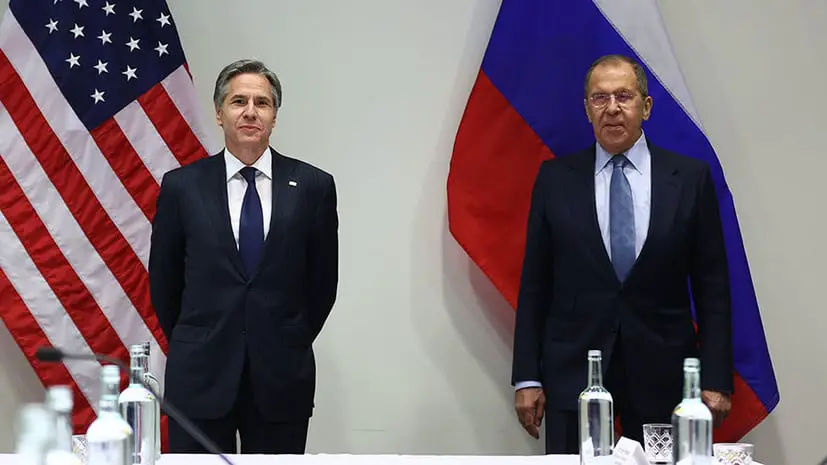 Lavrov and Blinken Meet Translation
