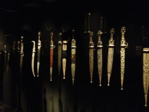 Traditional Svaneti daggers at the Svaneti Museum.