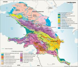 Caucasus climatic regions