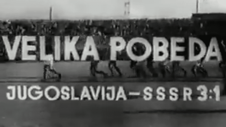 USSR-Yugoslavia Soccer 1954